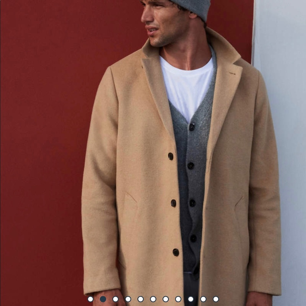 Abercrombie Wool Blend Top Coat - Men’s Small